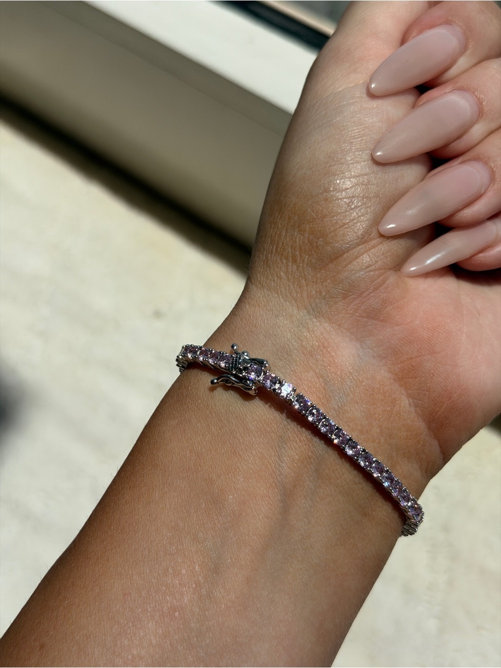 Pink Tennis Bracelet - Picture 3 of 3